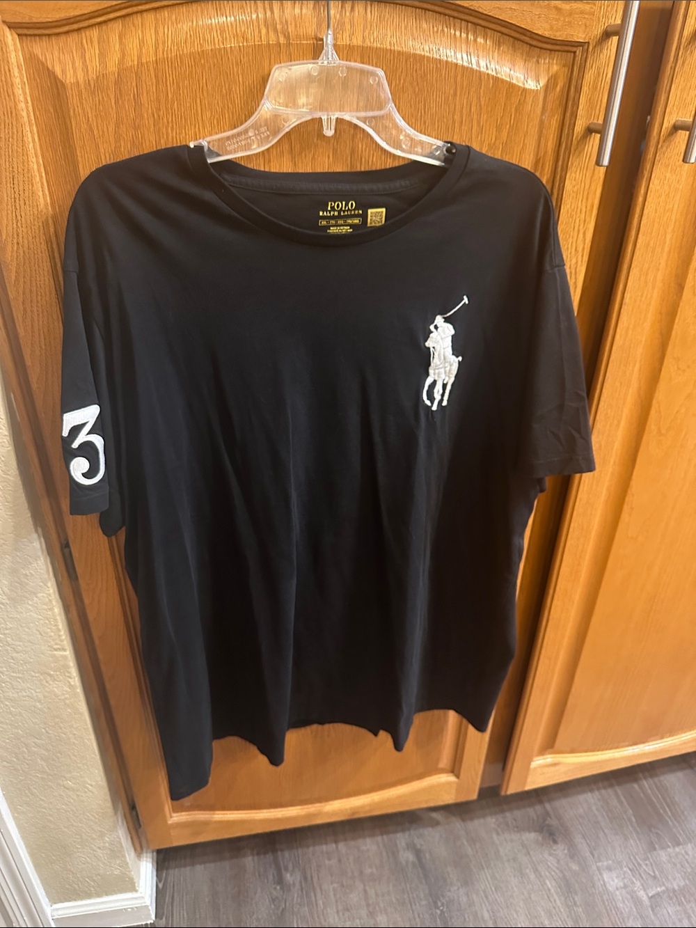Polo by Ralph Lauren Men's Black Crewneck Logo T-Shirt XXL